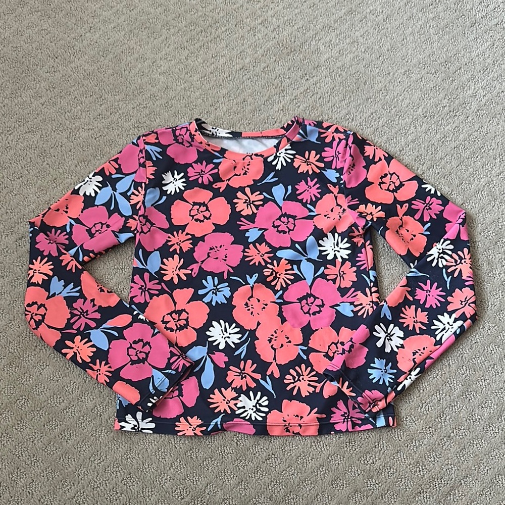 Gap Girls Rashguard Long Sleeve Top Size L